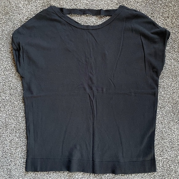 Loft Cap Sleeve Sweater with Crosscross Back Detail - Picture 2 of 4